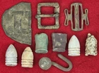 EXCAVATED CIVIL WAR RELICS RECOVERED FROM LOOKOUT MOUNTAIN, TN
