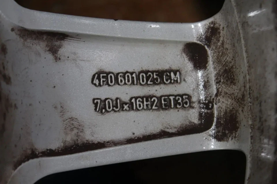 4x Alufelge 4F0601025CM 7,0Jx16H2 ET35 LK 5x112 Reifen 205/60 R16 92H Audi A6 4F - Bild 4 von 4