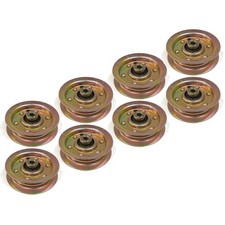 Pack of 8 Flat Idler Pulley for AYP 532173438, 532104360, 532131494, 918131494