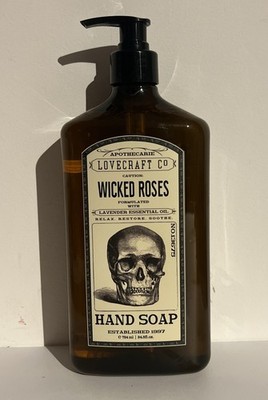   APOTHECARIE LOVECRAFT CO.  WICKED  ROSES HAND SOAP W/LAVENDER OIL  24.5 Oz