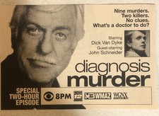 Diagnosis Murder Tv Series Vtg Print Ad Dick Van Dyke John Schneider TPA18