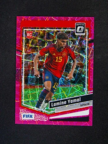 2023-24 Panini Donruss FIFA - Lamine Yamal #54 RC Rookie Pink Lazer /99