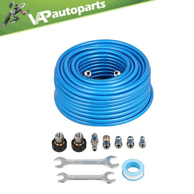 #ad Blue 5800 PSI Pressure Washer Sewer Jet Kit 100ft 1 4quot; Upgraded PU Hose $54.85