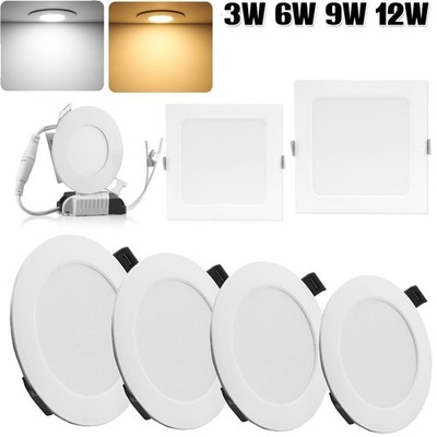 LED Panel Einbaustrahler 230V Einbauleuchte EinbauSpots flach slim Deckenleuchte