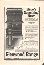 1911 GLENWOOD RANGE WEIR STOVE CO. antique magazine advertisement TAUNTON, MASS.