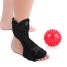 Adjustable Plantar Fasciitis Dorsal Night and Day Splint with Spiky Massage Ball