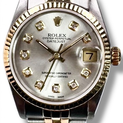 Diamond Rolex Datejust 68273 18KT & Steel