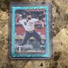 JONATHAN ORNELAS 2024 Topps Series 2 AQUA FOIL Rookie Card #/399 Rangers A-3. rookie card picture