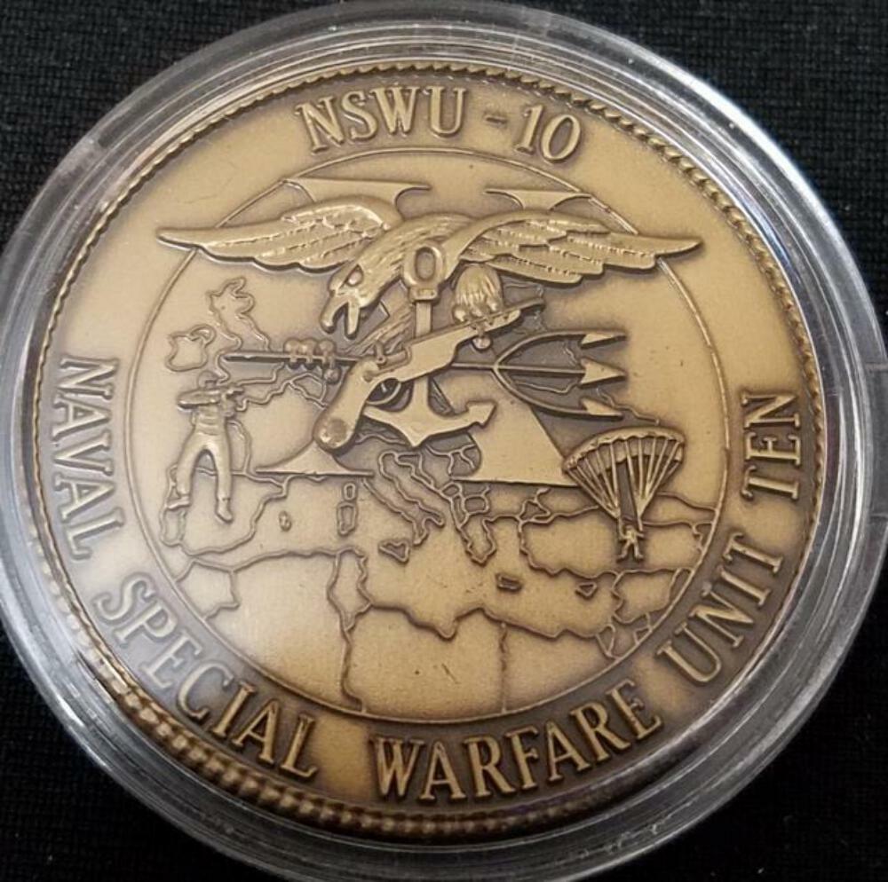 US Navy Seal Team Special Boat Unit NSWU-10 Chaplain Challenge Coin