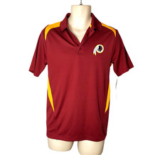 Washington Redskins Mens Polo Shirt Size Small Lightweight Vented Waist NFL New