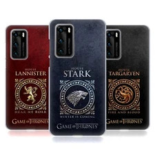 OFFICIAL HBO GAME OF THRONES METALLIC SIGILS SOFT GEL CASE FOR HUAWEI PHONES 4