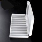 18650 Battery Storage Case Box Organizer Holder White for 10 x18650 Batteries