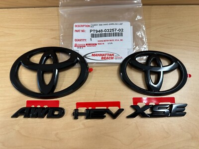 2025-2026 CAMRY XSE AWD HEV BLACKOUT EMBLEM OVERLAY KIT GENUINE TOYOTA ACCESSORY