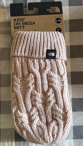 NWT - The North Face Girls Oh Mega Fleece-Lined Mittens - Pink Moss - L/XL - Picture 2 of 11