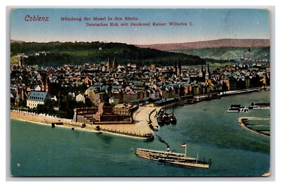 #ad #ad Birdseye View Coblenz Koblenz Germany DB Postcard U26 $4.95