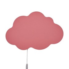 Litecraft Glow Cloud Wall Light Children's Bedroom 3.25W LED Light - Pink       
