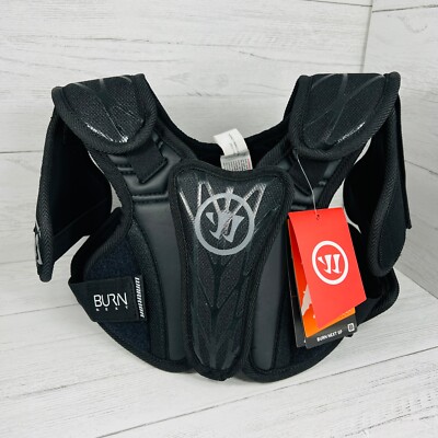 Warrior Burn Next SP 18 Lacrosse Youth Shoulder Pads Black Small Beginner
