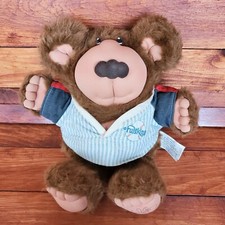 Vintage Furskins Plush Xavier Roberts Teddy Bear Baseball Signed Stamp 1983