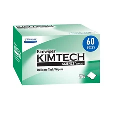 KIMTECH 34155 Kimwipes Delicate Task Kimtech Science Wipers, White, 1-PLY, 60...