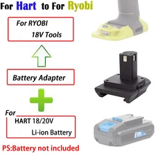 1x For HART 18V 20V Li-Ion Battery to For Ryobi 18V Drill Tools Adapter NEW US