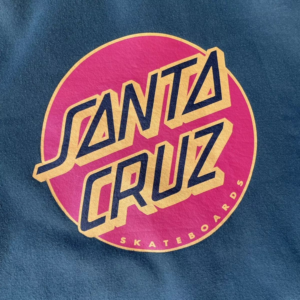 Santa Cruz Skateboards Hoodie Big Logo Army Green Mens Small