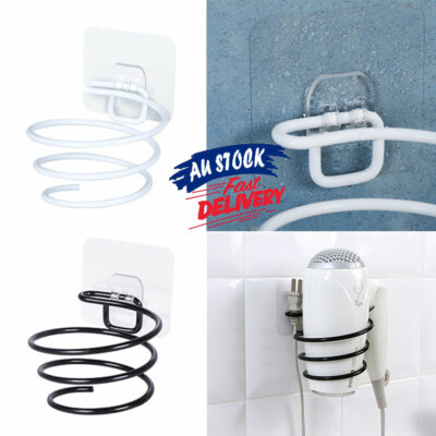 Bathroom Stand Rack Wall Hair Dryer Hair Straightener Holder Mount