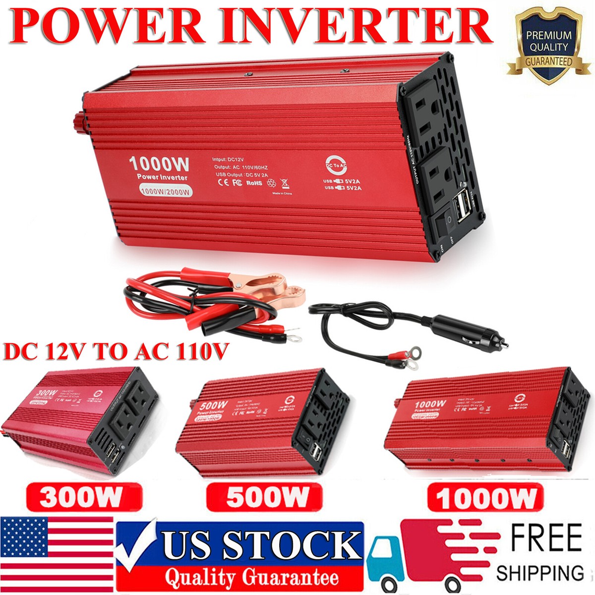cigarette power converter Carviya Lighter Male Plug Adapter Inverter Cable Supply Cord 12V/24V 3FT 16AWG with LED Light for Car Inverter,Air Pump, Electric Cup DIY : Automotive a versatile power solution for your car devices DC 12V Cigarette Lighter Power