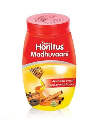 UK Stock Dabur Ayurvedic Honitus Madhuvaani 150gm Lösung Schnell Husten & Erkältung