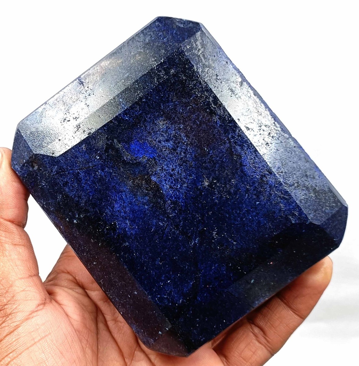 Natural African Blue Sapphire 4575 Ct Emerald Shape EGL Certified