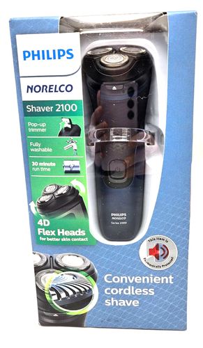 Philips Norelco Shaver 2100 Trimmer Washable 30 Min Runtime Flex Heads ...