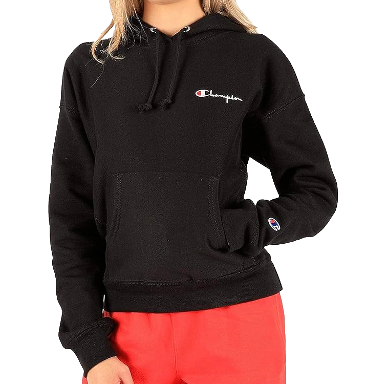 🚨 Champion Y08008 003 Women Reverse Weave Fleece Pullover Black
