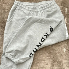 Robinhood investing app heavyweight cotton fleece light gray sweatpant small