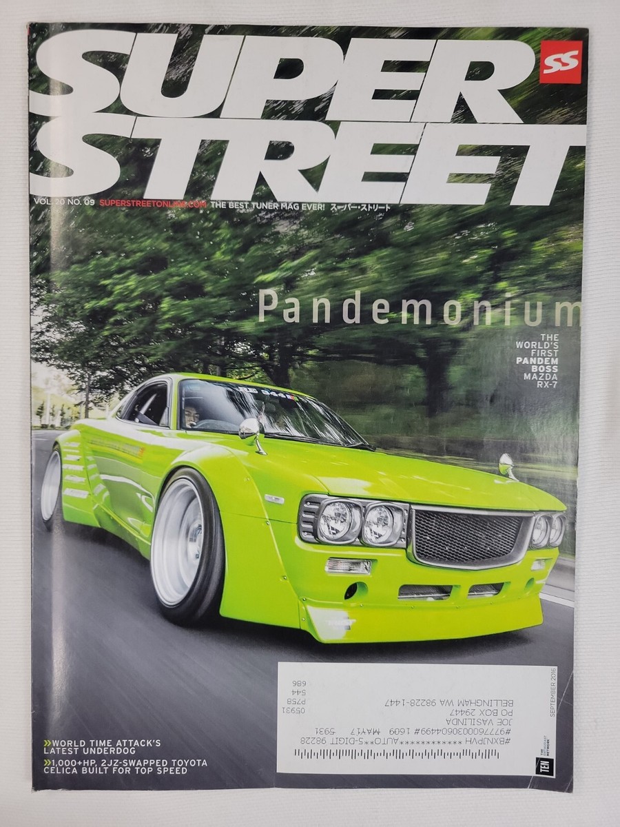 STREET 2016年11月号 Super Street Magazine - September 2016 - 240sx, RX7, 911 | eBay