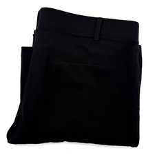 Betabrand Women's Black Velvet Classic Large Dress Pant Yoga Pant W0104-BK