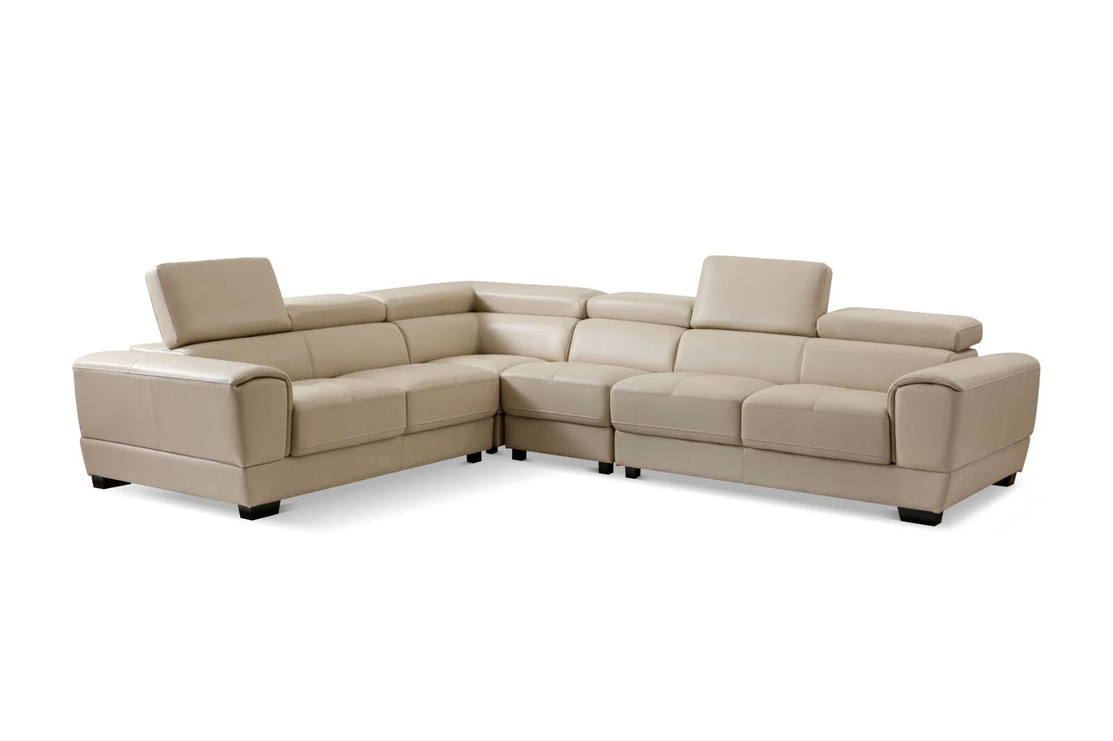 ESF 2786 Modern Leather Sectional