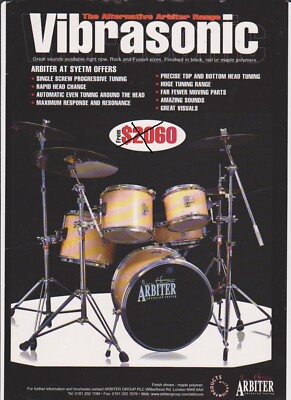 ARBITER 5 FUSION DRUMS.(ADVANCED TUNING) RARE ^SILVER (PROMO image for reference