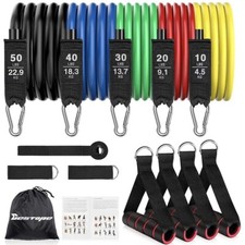 Resistance Bands Kit Fitness Workout Exercise Home Gym Training Set