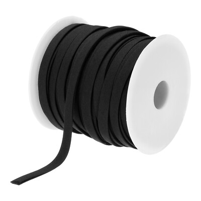 1/4 Zoll doppelt faltbares Schrägband durchgehendes Massenschrägband (schwarz 25 Yards)