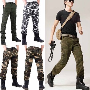 Para Hombre Pantalones Cargo Camo Urbano Varios Bolsillos Grandes