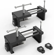 Cabinet Clamps 2 Pack - Claw Clamps for Cabinet Installation, Face 2 Pack-Black