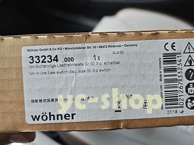 Brand new FIT FOR Wohner 33234000 Disconnect Switch fast delive Fedex or DHL