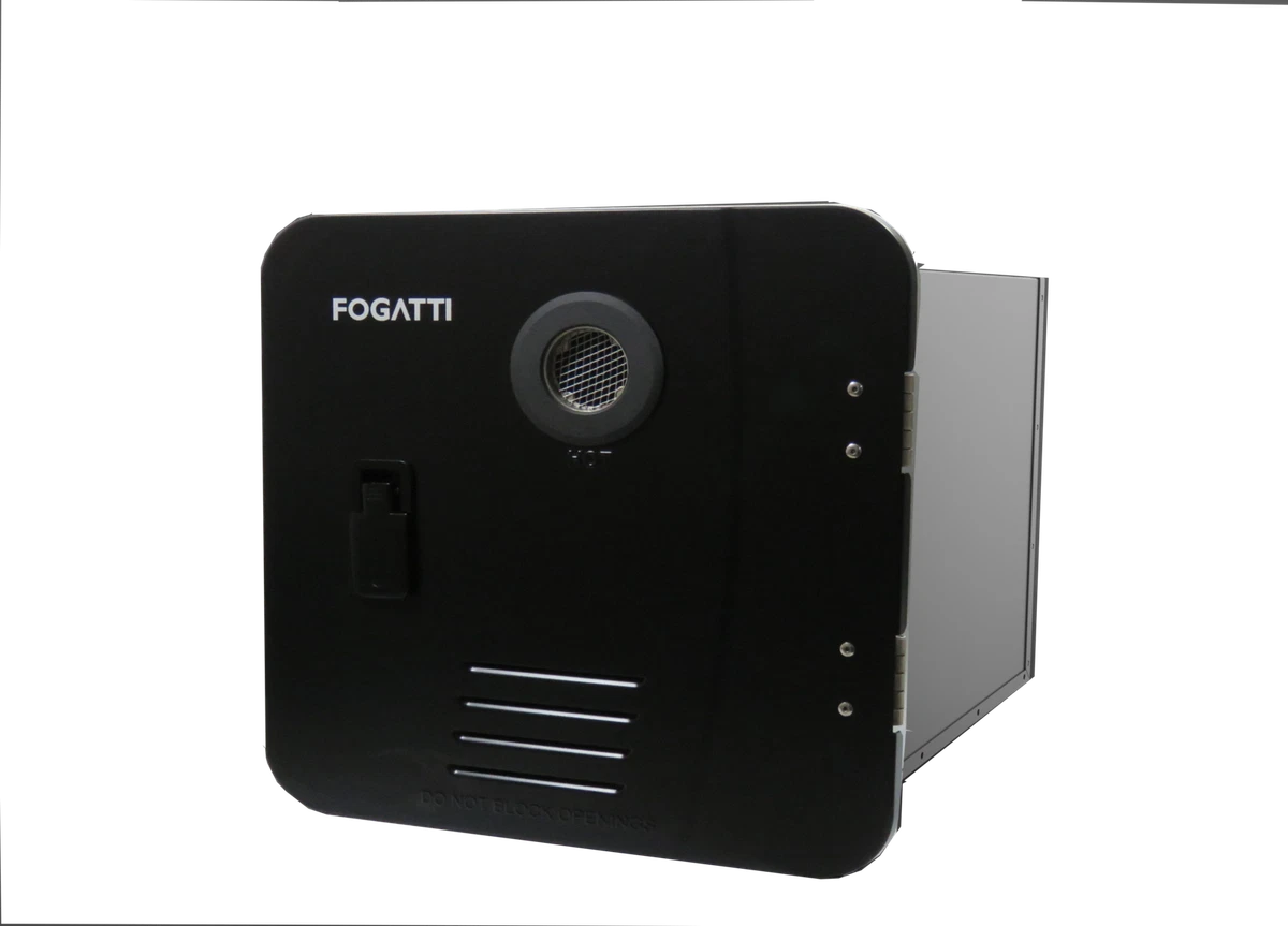 FOGATTI GAS HOT WATER INSTANTANEOUS SYSTEM BLACK DOOR CARAVAN SWIFT JAYCO  PARTS | eBay