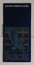 Vintage 1984 Buick Electra Exterior Colors Paint Chip Original Brochure 323