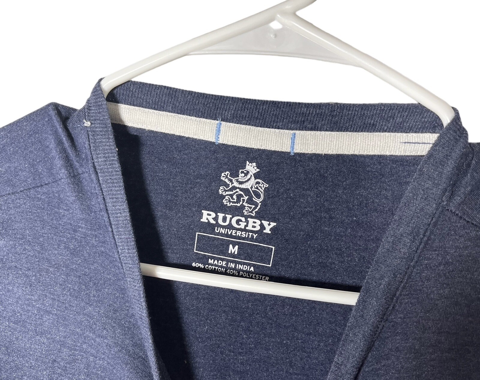 Rugby University Men's Short Sleeve TShirt Size Medium Color Navy Blue