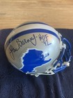 Lem Barney HOF 92 Autographed Authentic Detroit Lions Mini Helmet JSA COA w/Case — photo 2