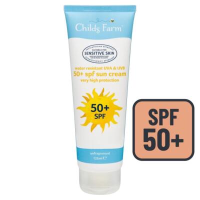  125ml Childs Farm Empfindliche Haut Kinder Sonnenbräunungscreme Sonnenschutz SFP 50+ 