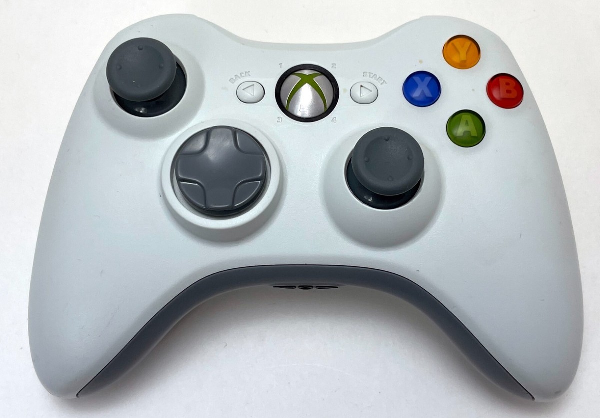 GENUINE Microsoft XBox 360 WHITE Wireless Controller gamepad
