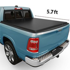 5.7ft Soft 4-fold Truck Bed Tonneau Cover For 2009-2026 Dodge Ram 1500 Crew Cab 5.7ft Soft 4-fold Truck Bed Tonneau Cover For 2009-2026 Dodge Ram 1500 Crew Cab