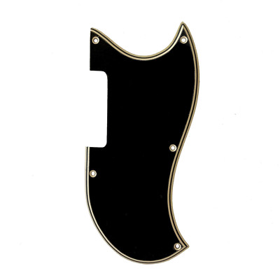 New 5 Ply Black/Cream WIDE BEVEL Pickguard for 1965-1968 Gibson EB-0 & EB-3 Bass