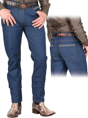Men's Coated Jeans El General Limited Edition Color Navy
